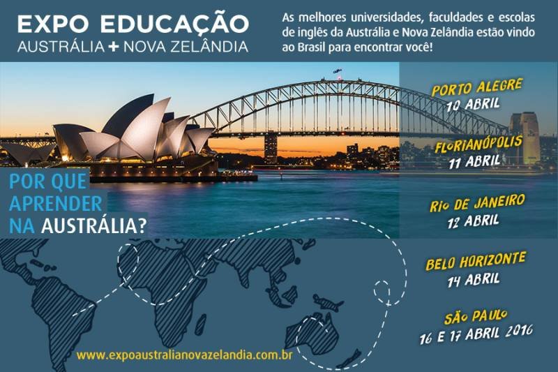 Tire os planos de estudar na Austrália ou na Nova Zelândia do papel: visite feira gratuita de intercâmbio!